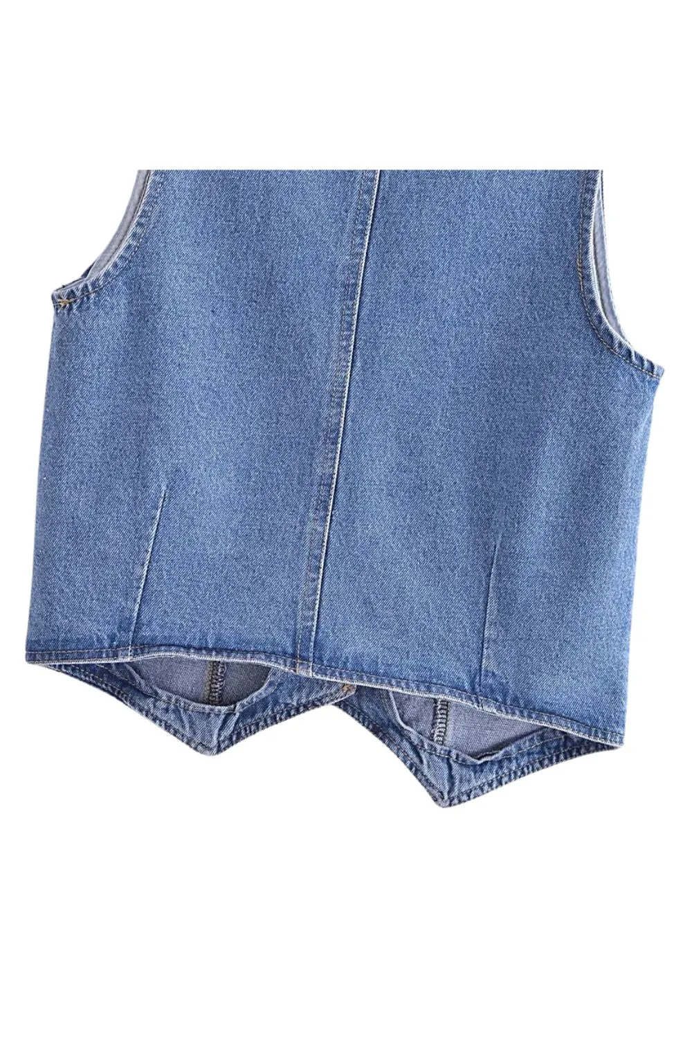 ' David' V-Neck Slimming Denim Vest