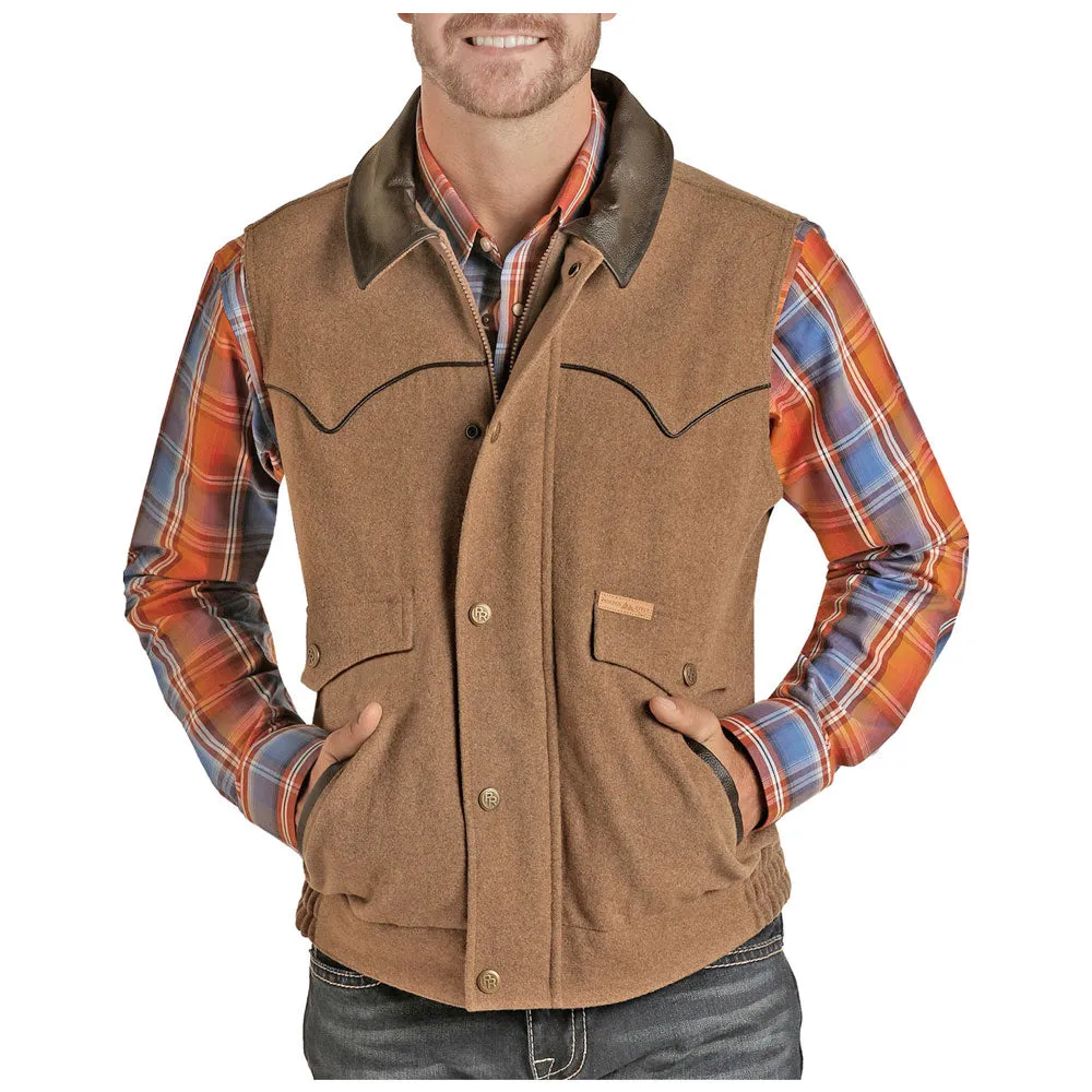 98-5619 Powder River Men's Heather Holbrook Wool Vest