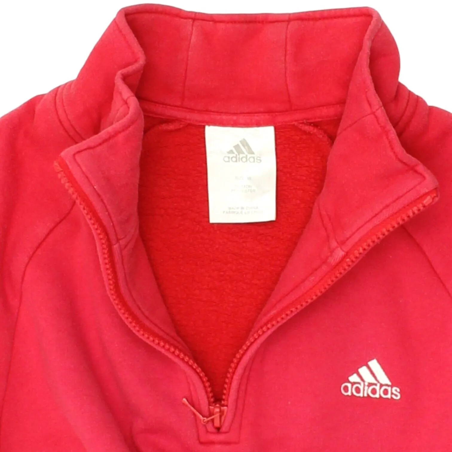 Adidas Womens Pink Half Zip Sweat Track Jacket | Vintage Sportswear Activewear