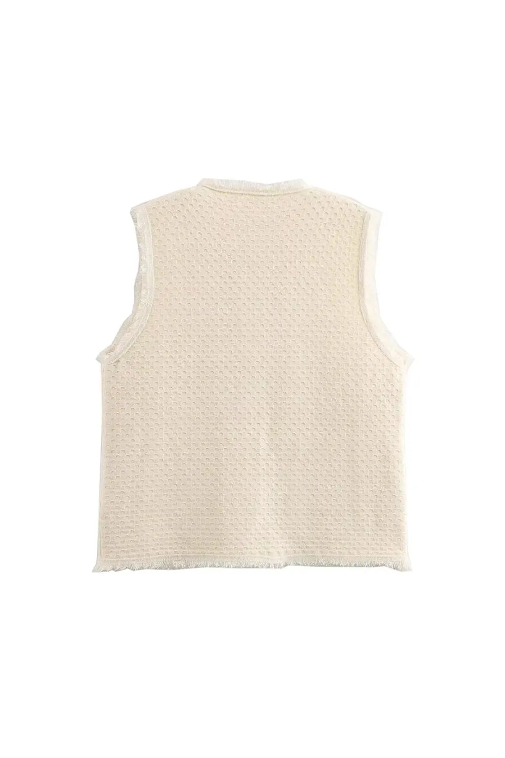 'Amelia' Sleeveless Knitted Vest (2 color)