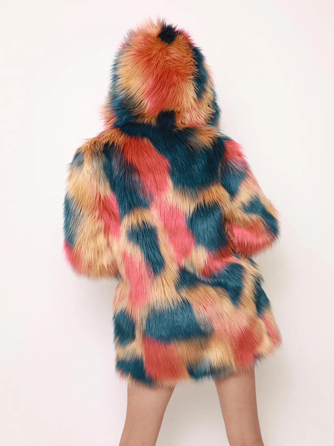 American Swallow Hooded Faux Fur Coat | Women's