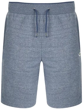 Anchor Fleck Loop Back Fleece Jogger Shorts In Bijou Blue - Le Shark