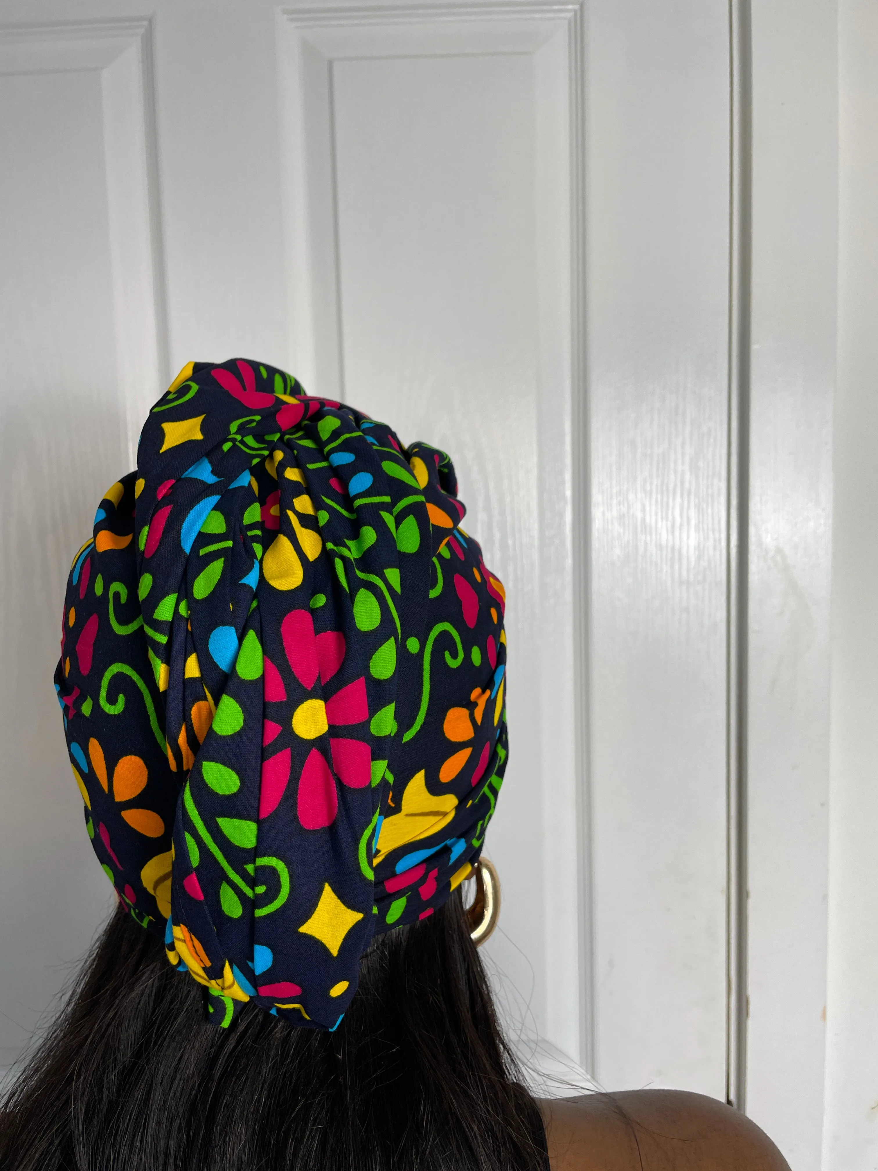 Anita Pink and Yellow Ankara Headwrap/Scarf