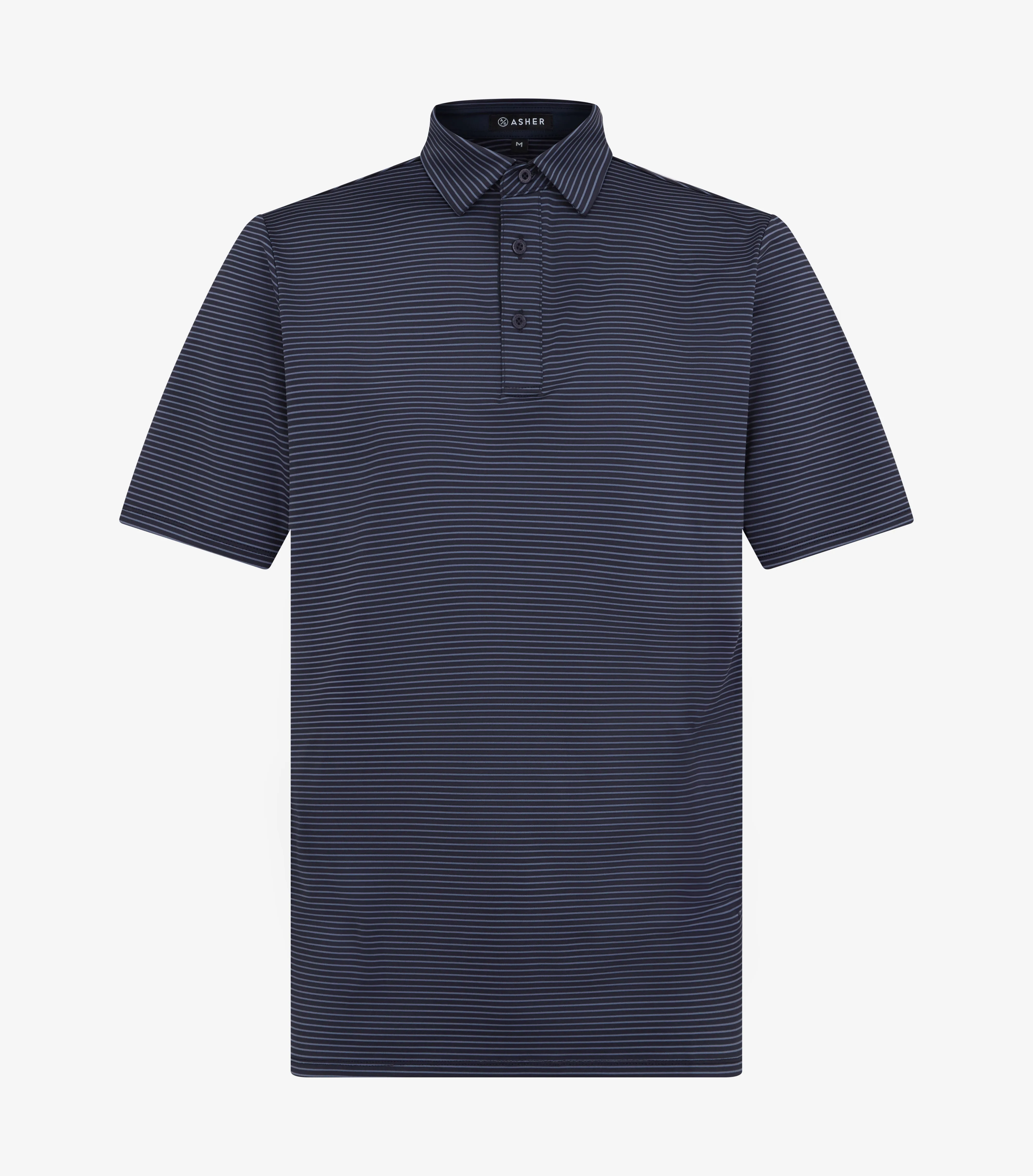 ASHER Track Stripe Polo