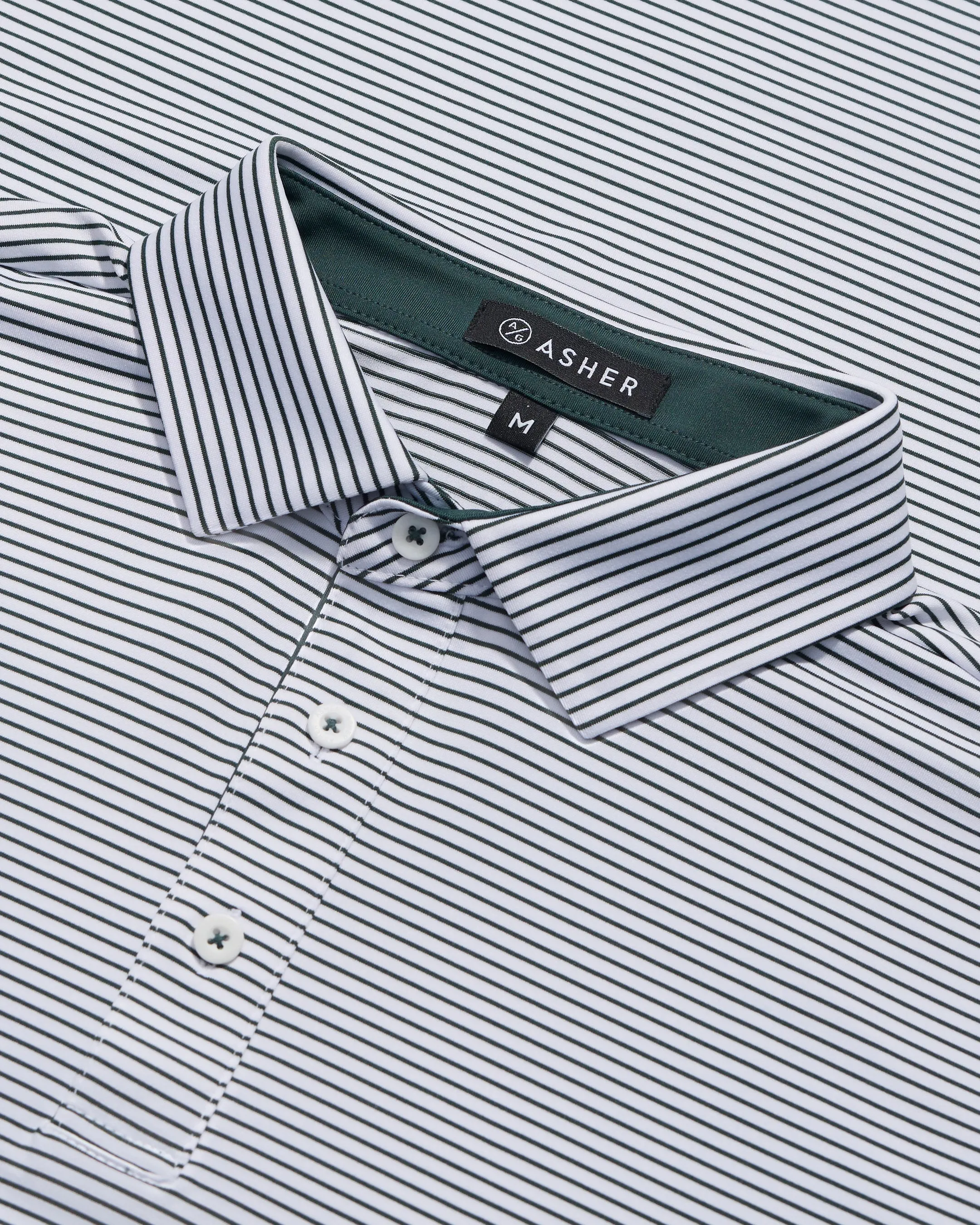 ASHER Track Stripe Polo