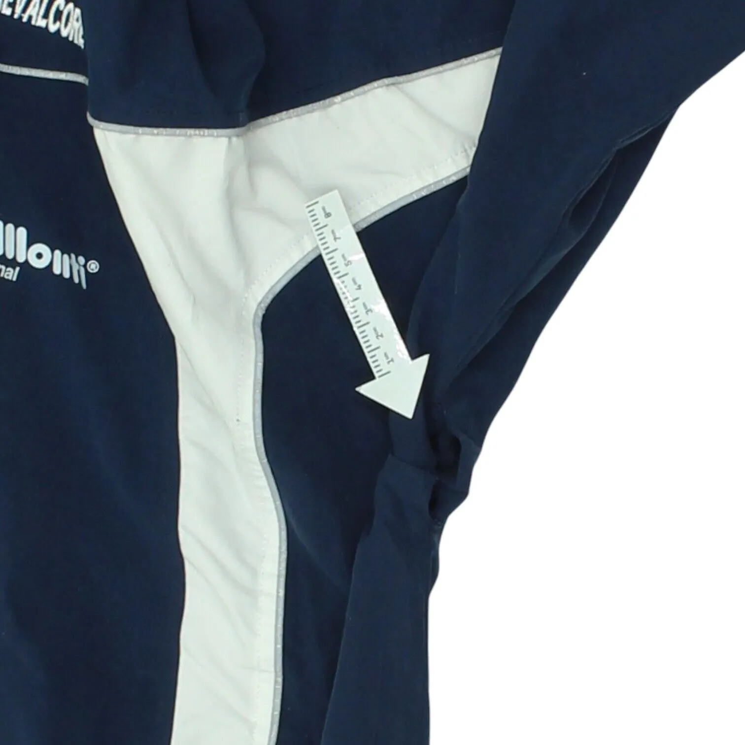 Asics Mens Navy Track Jacket | Vintage 90s Tracksuit Top Sportswear Uniform