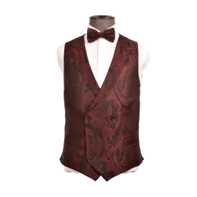 ATTICUS BURGUNDY PAISLEY