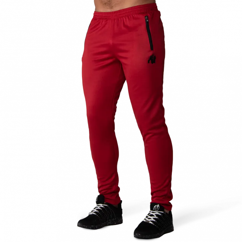 BALLINGER TRACK PANTS - RED/BLACK