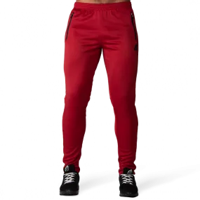 BALLINGER TRACK PANTS - RED/BLACK