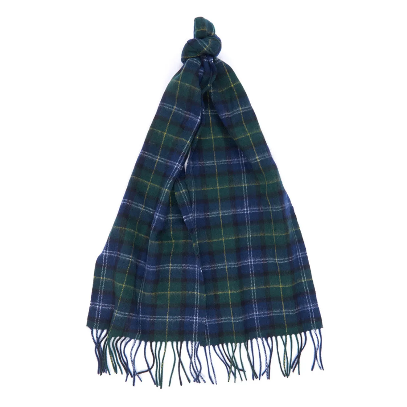 Barbour Tartan Scarf and Glove Gift Set Seaweed Tartan