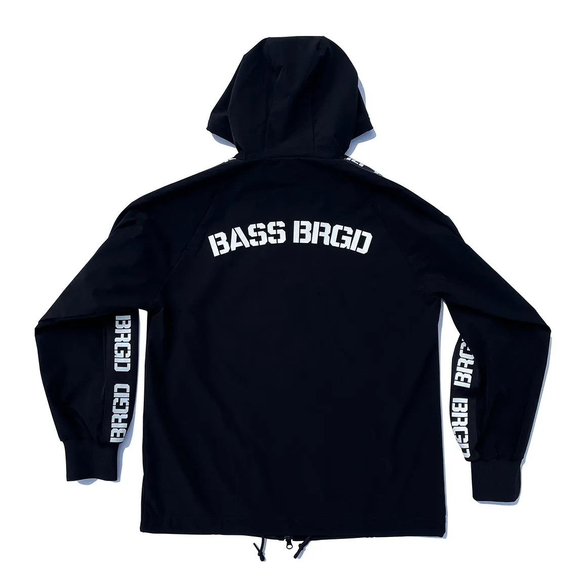 BASS BRIGADE NYLON TRACK JACKET - BLACK