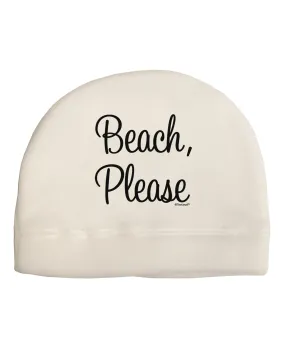 Beach Please Child Fleece Beanie Cap Hat