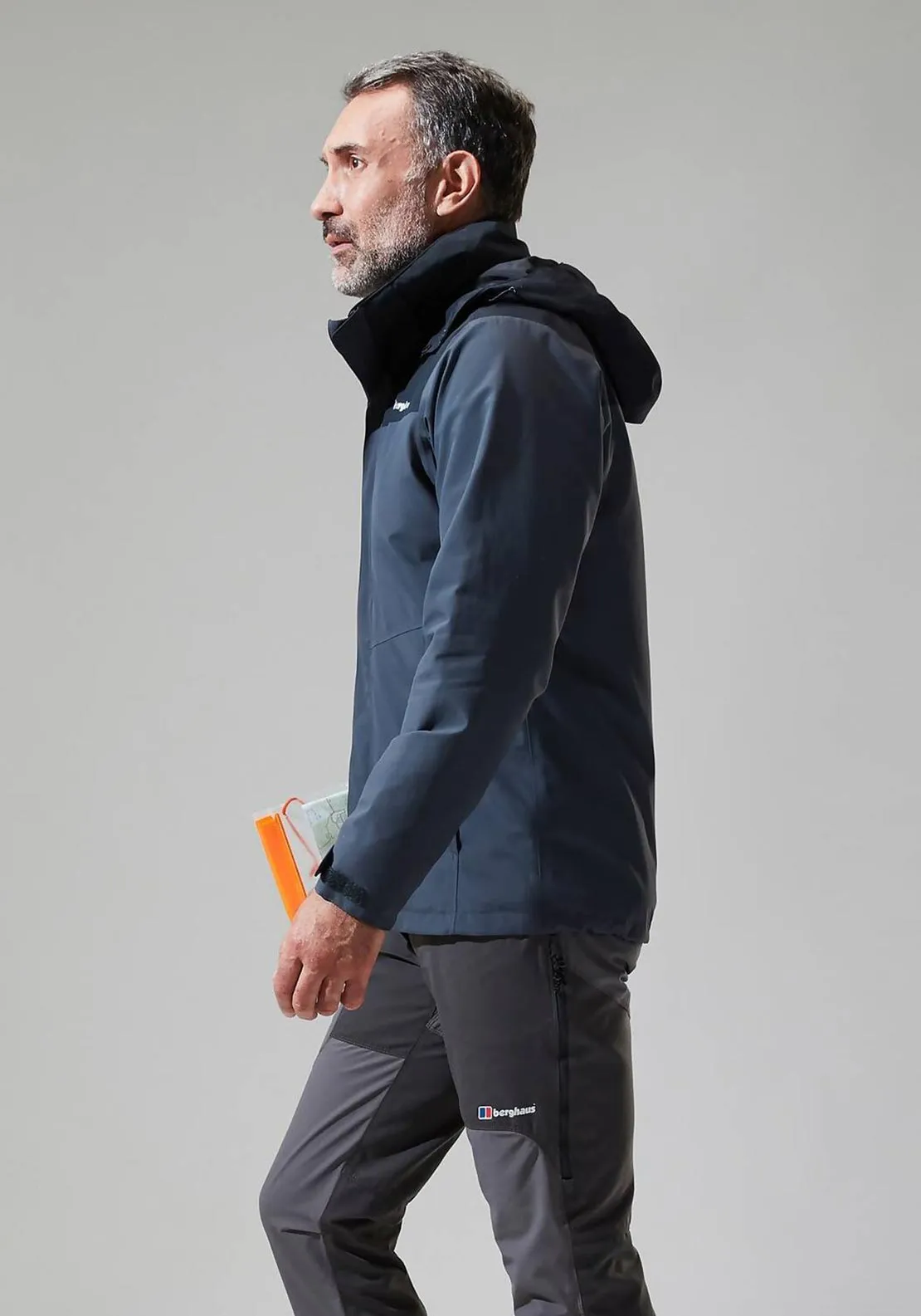 Berghaus Hillwalker InterActive Shell Jacket, Dark Grey & Black