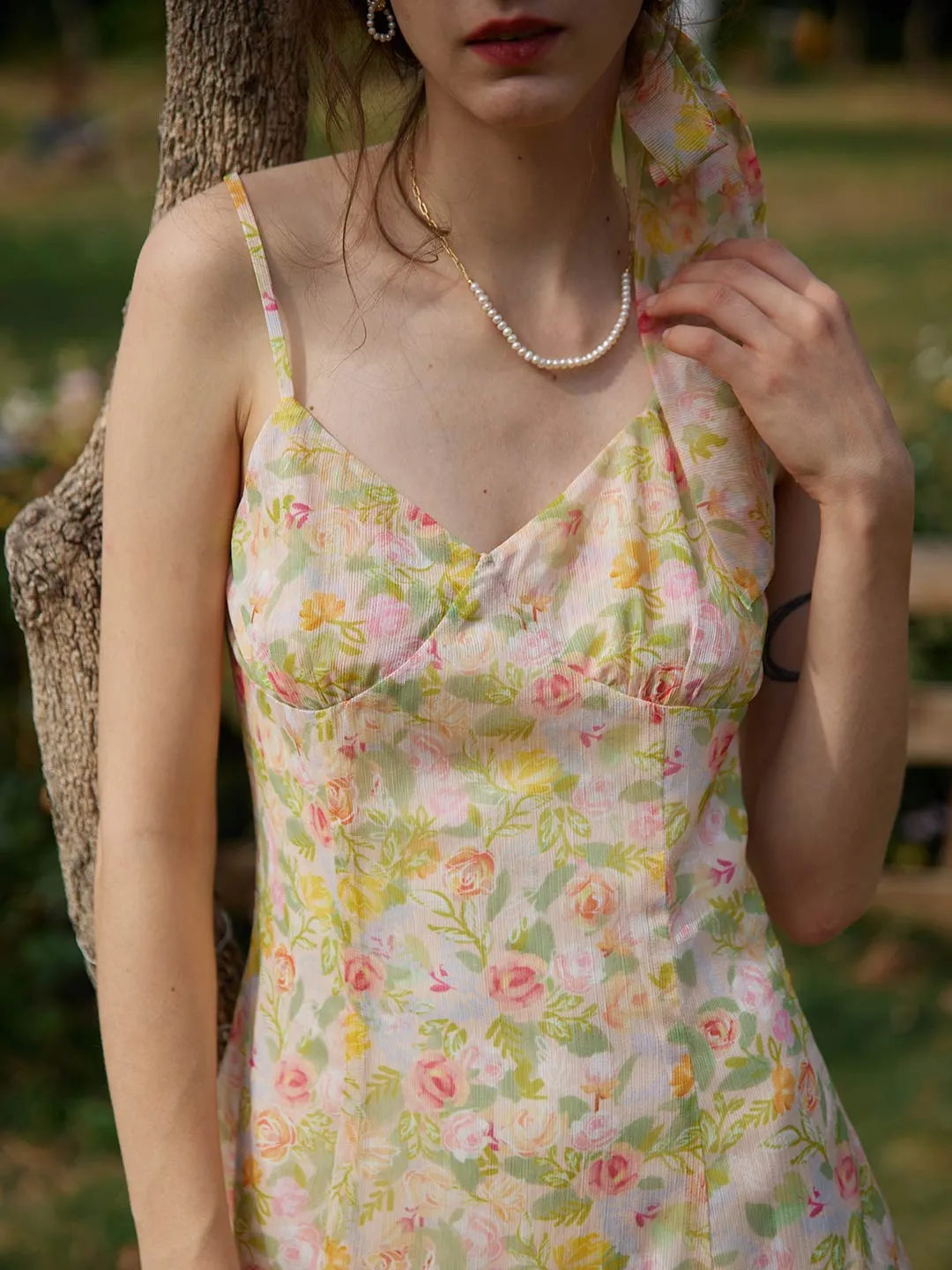 Beth Floral Printed Slip Dress