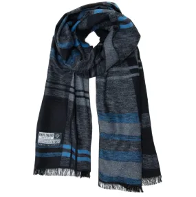 Blue Grey Tartan Eco Scarf - Softer than Cashmere 100% Silk