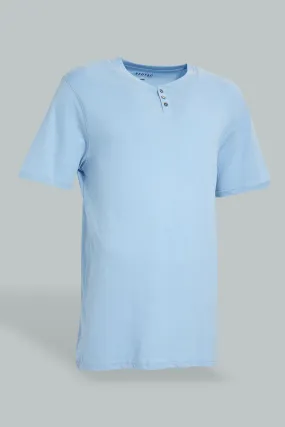 Blue Henley T-Shirt