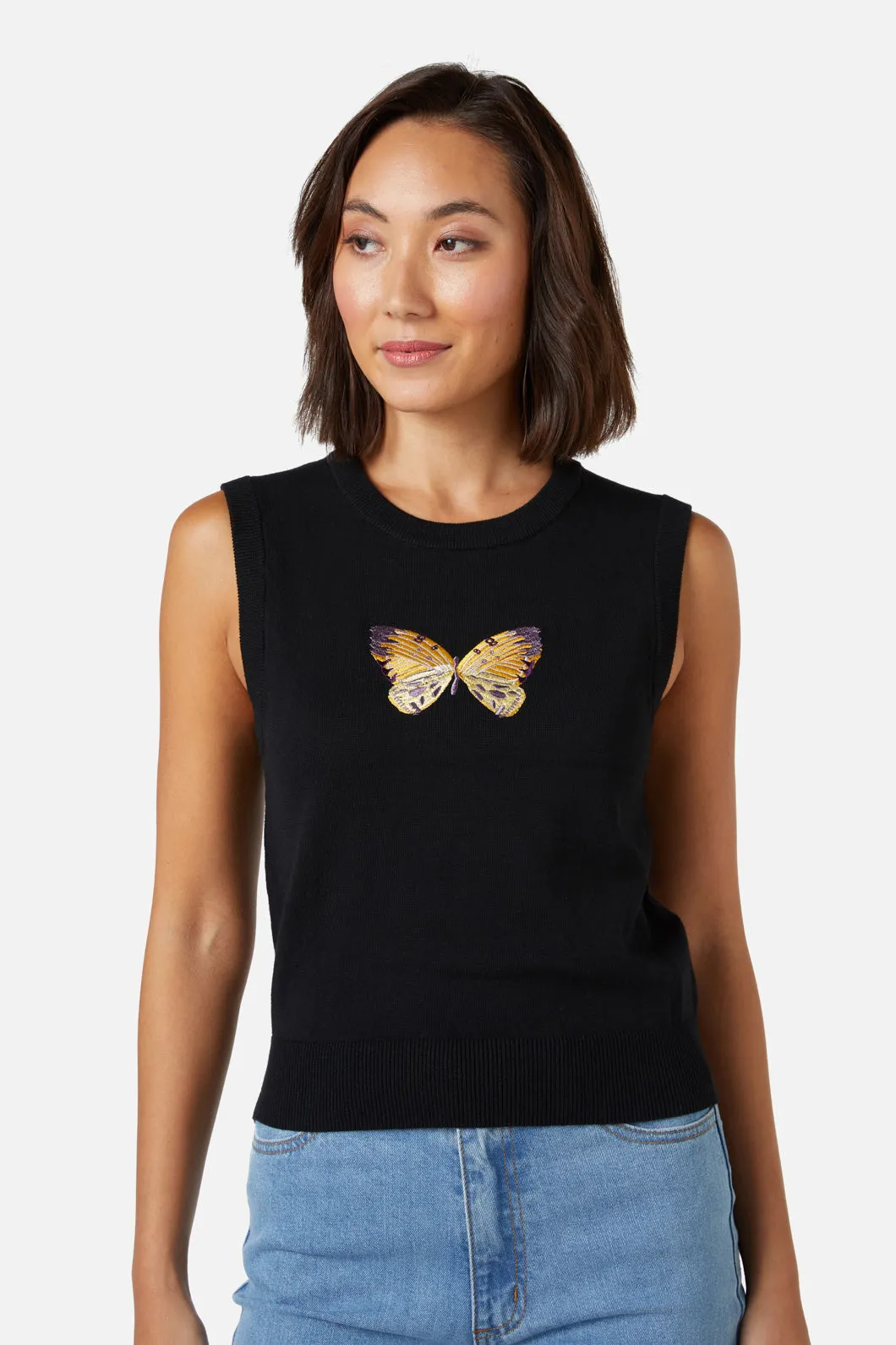 Butterfly Emb Vest