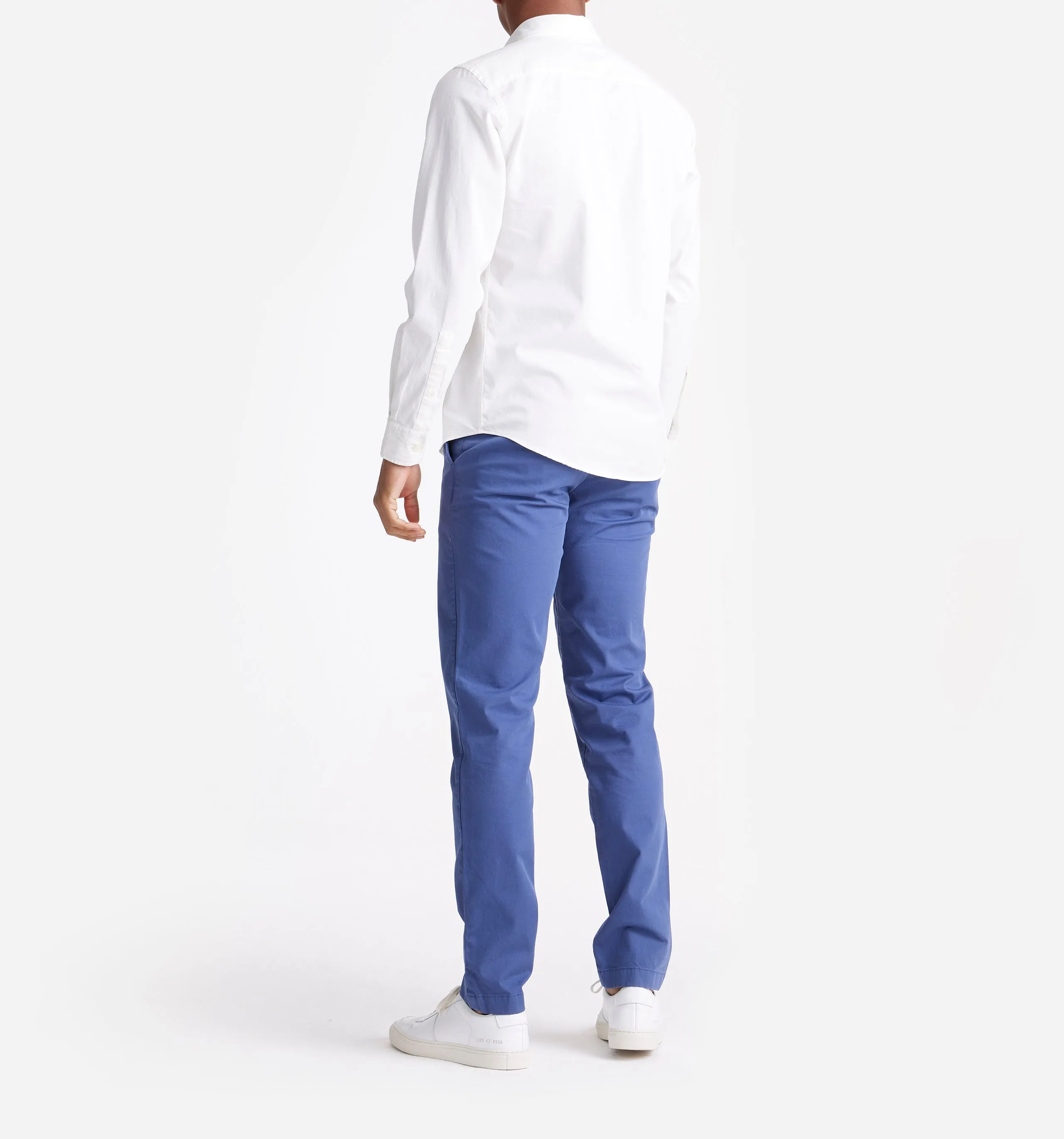 Button Down Garment Dyed Shirt White