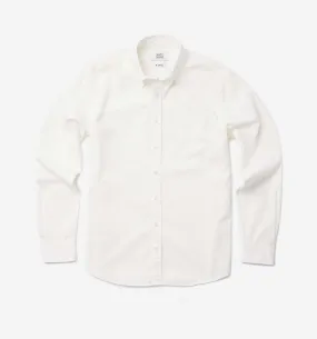 Button Down Garment Dyed Shirt White