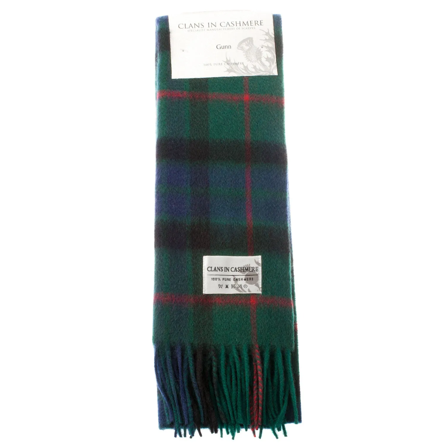 Cashmere Scottish Tartan Clan Scarf  Gunn