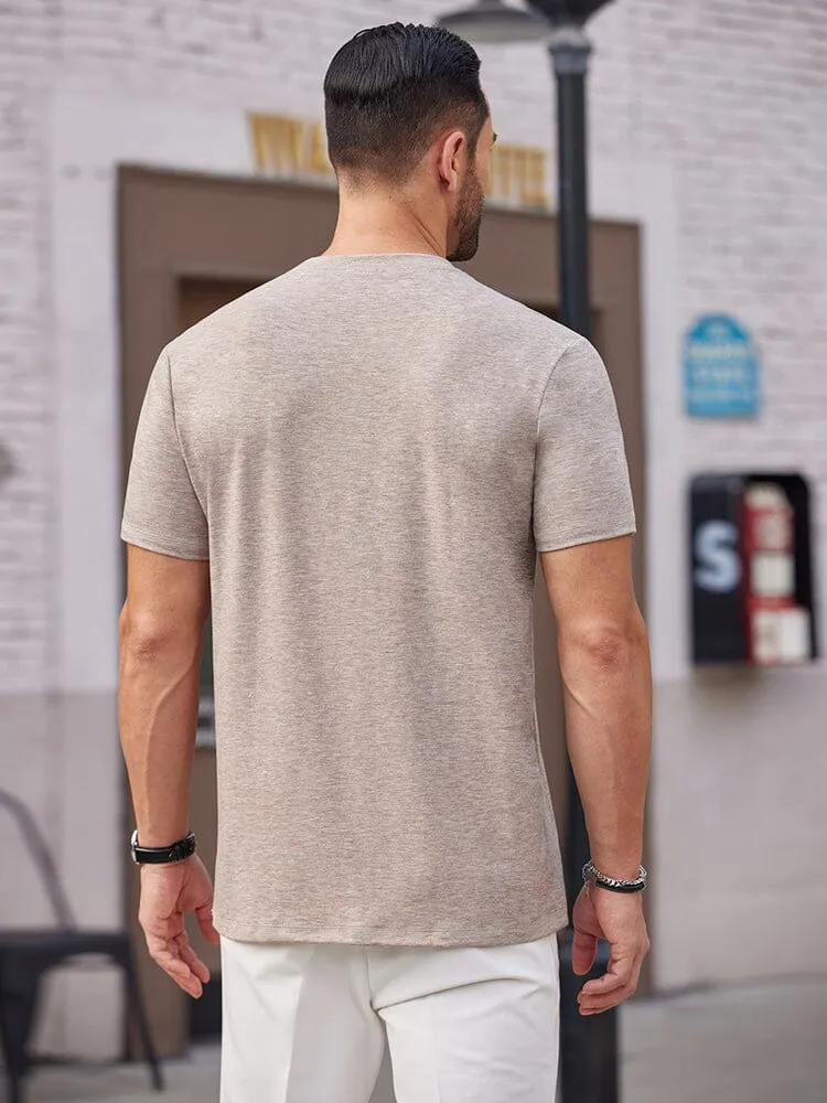 Casual Basic Solid Henley Shirt (US Only)