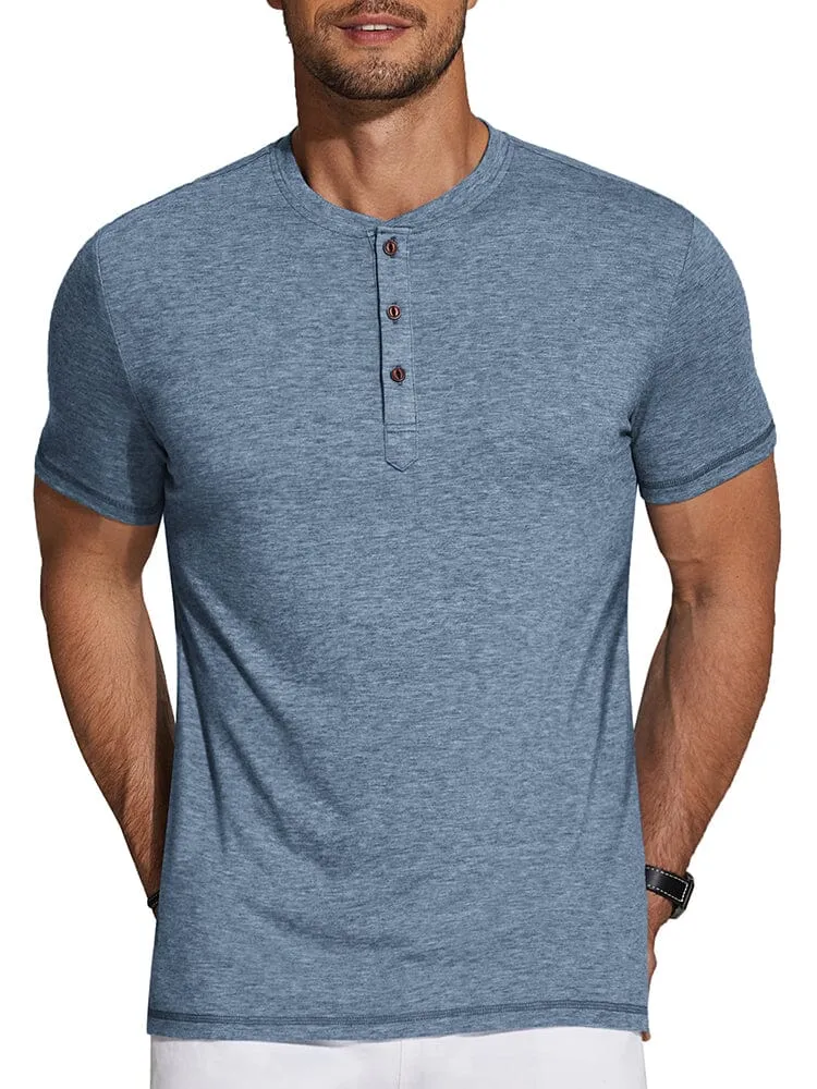 Casual Basic Solid Henley Shirt (US Only)