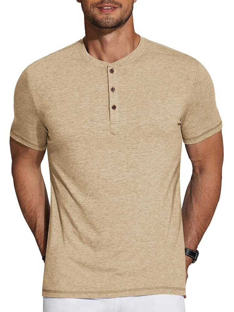 Casual Basic Solid Henley Shirt (US Only)