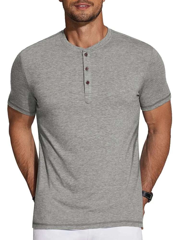 Casual Basic Solid Henley Shirt (US Only)