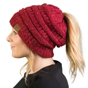 C.C Exclusives BeanieTail - Confetti Burgundy