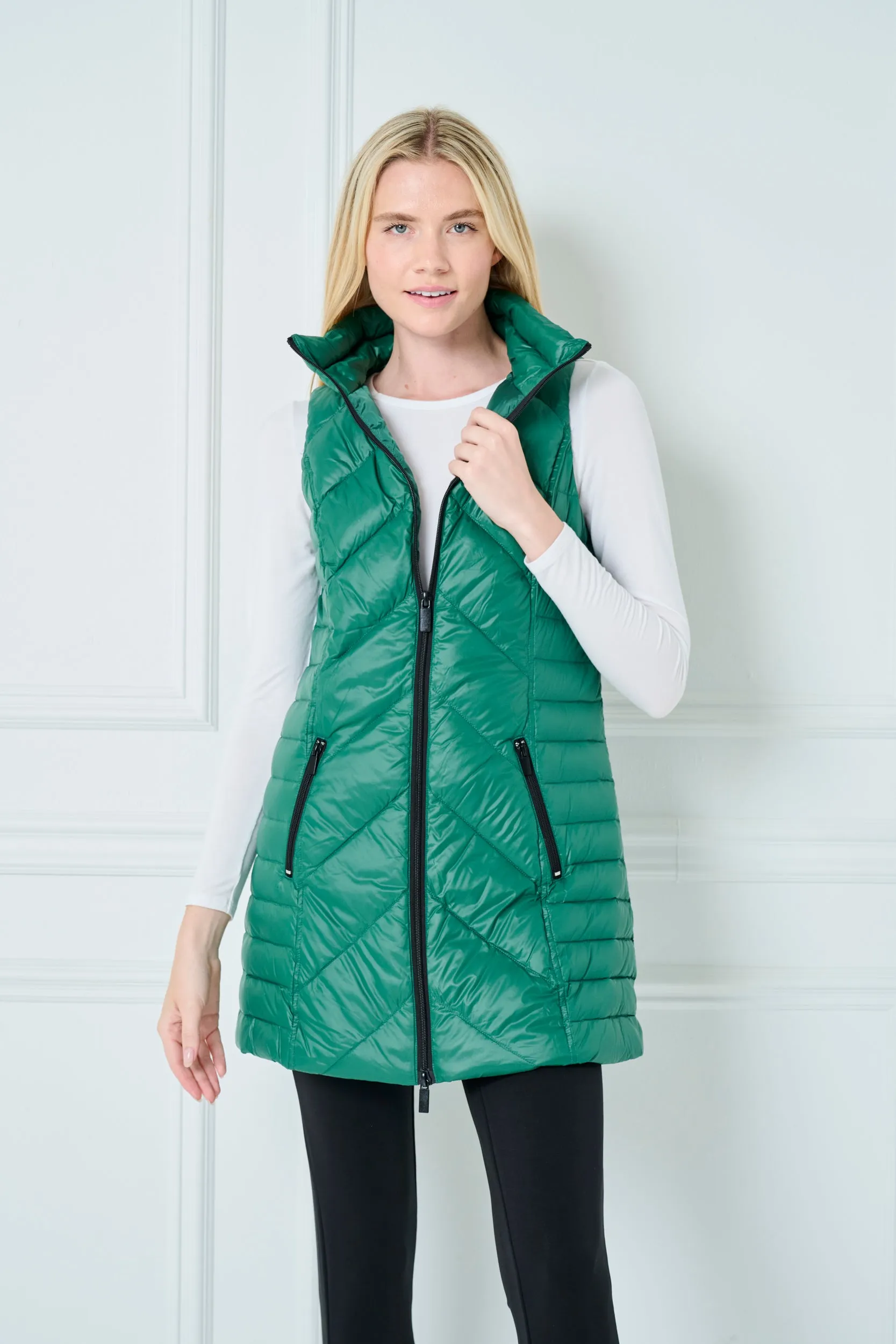 Chevron Quilted Vest