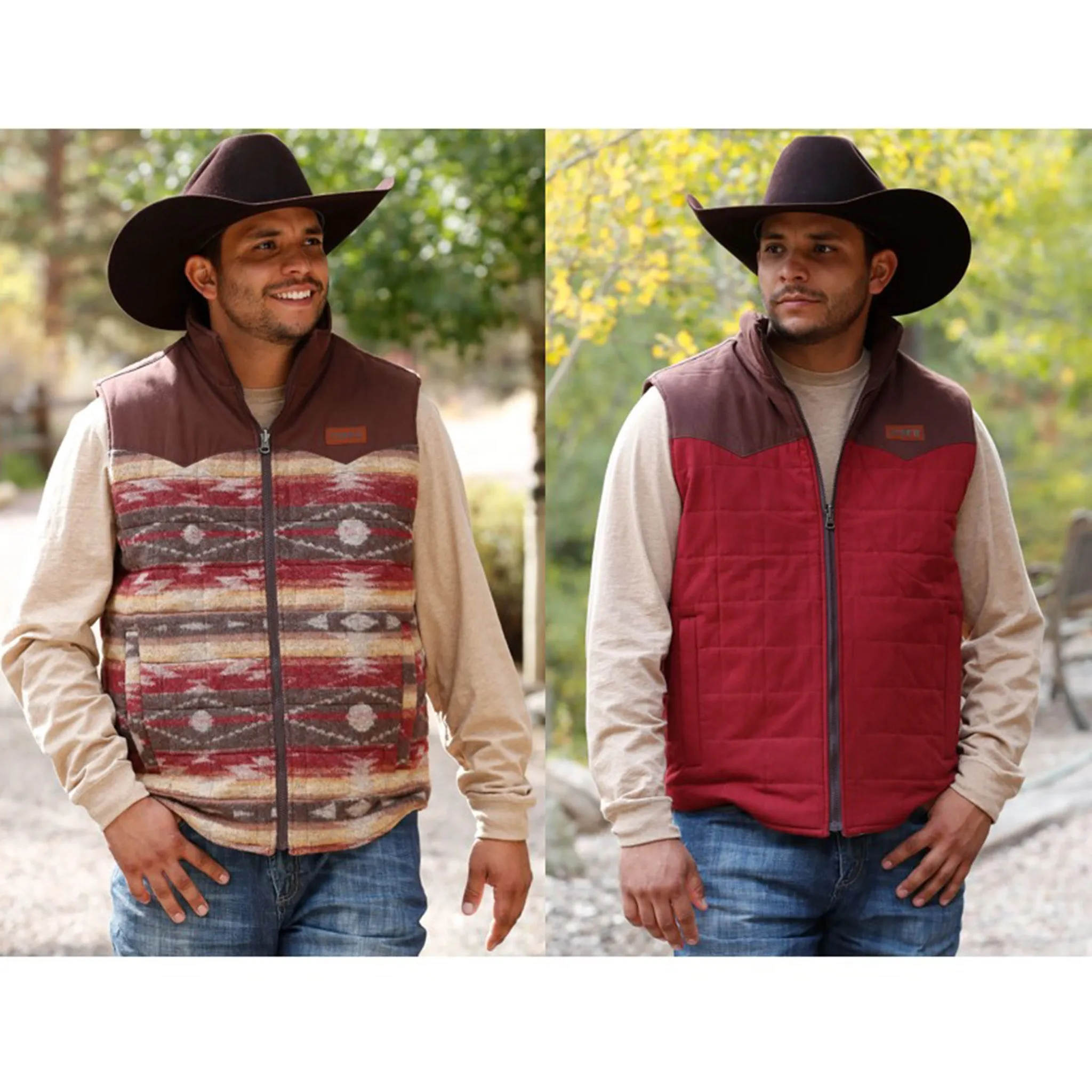 Cinch Burgundy Reversible Vest