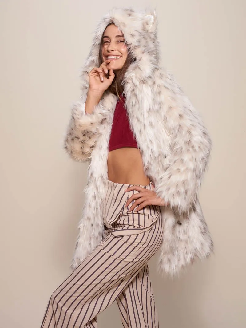 Classic Baby Snow Leopard Faux Fur Coat