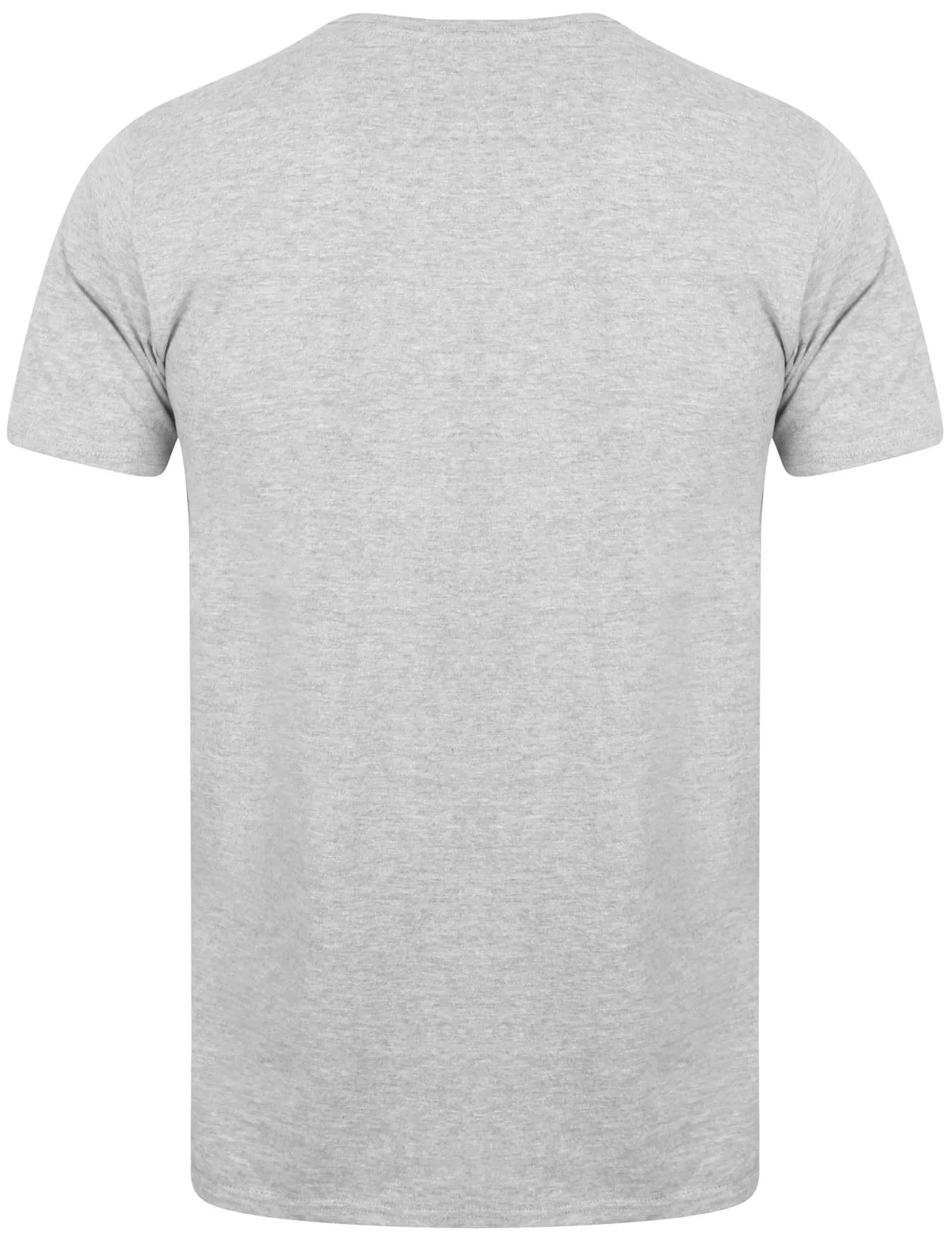 Cook Cotton Jersey T-Shirt with Henley Neckline in Light Grey Marl- Le Shark