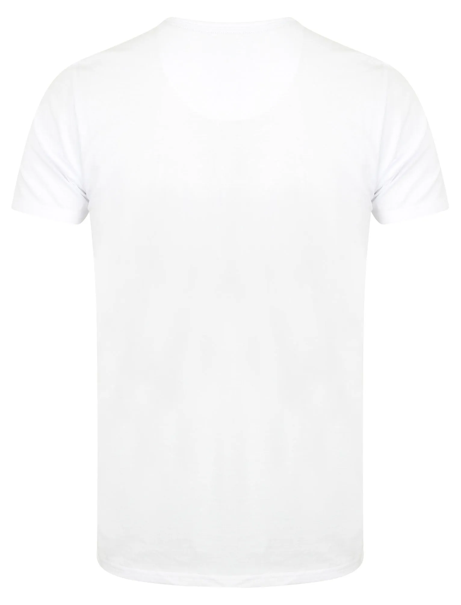 Cook Cotton Jersey T-Shirt with Henley Neckline in Optic White - Le Shark