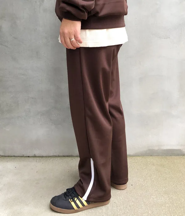 DESCENDANT/CLUB TRACK TROUSERS  (BROWN)