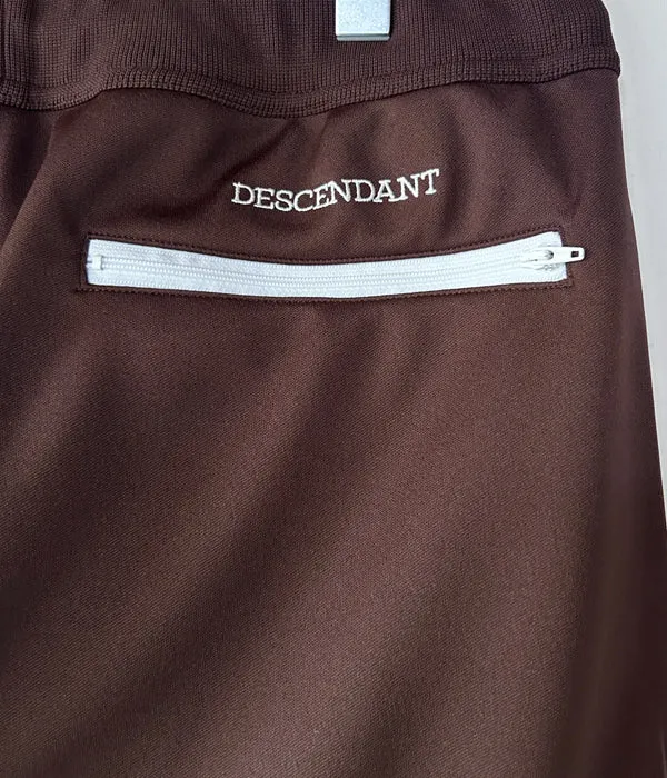 DESCENDANT/CLUB TRACK TROUSERS  (BROWN)