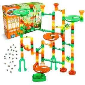 Dinosaur Marble Run Starter Set, 130 pieces