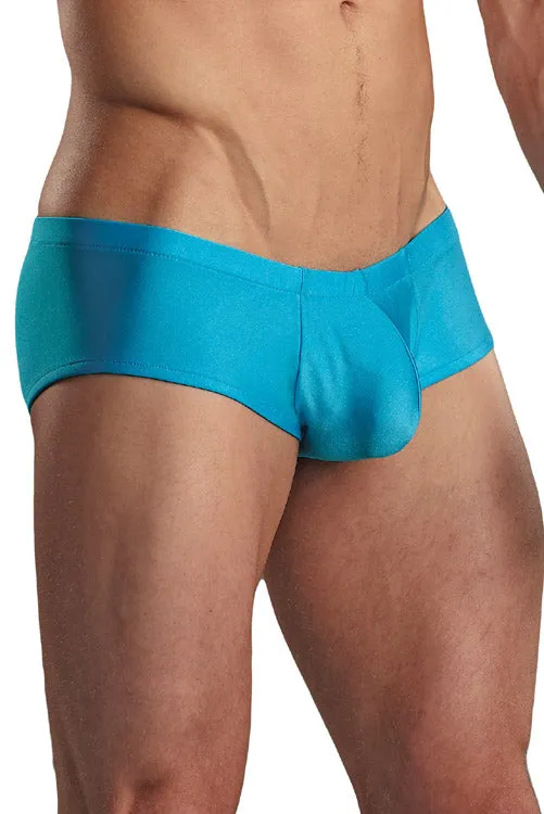 Euro Male Spandex Pouch Trunk Underwear - Turquoise