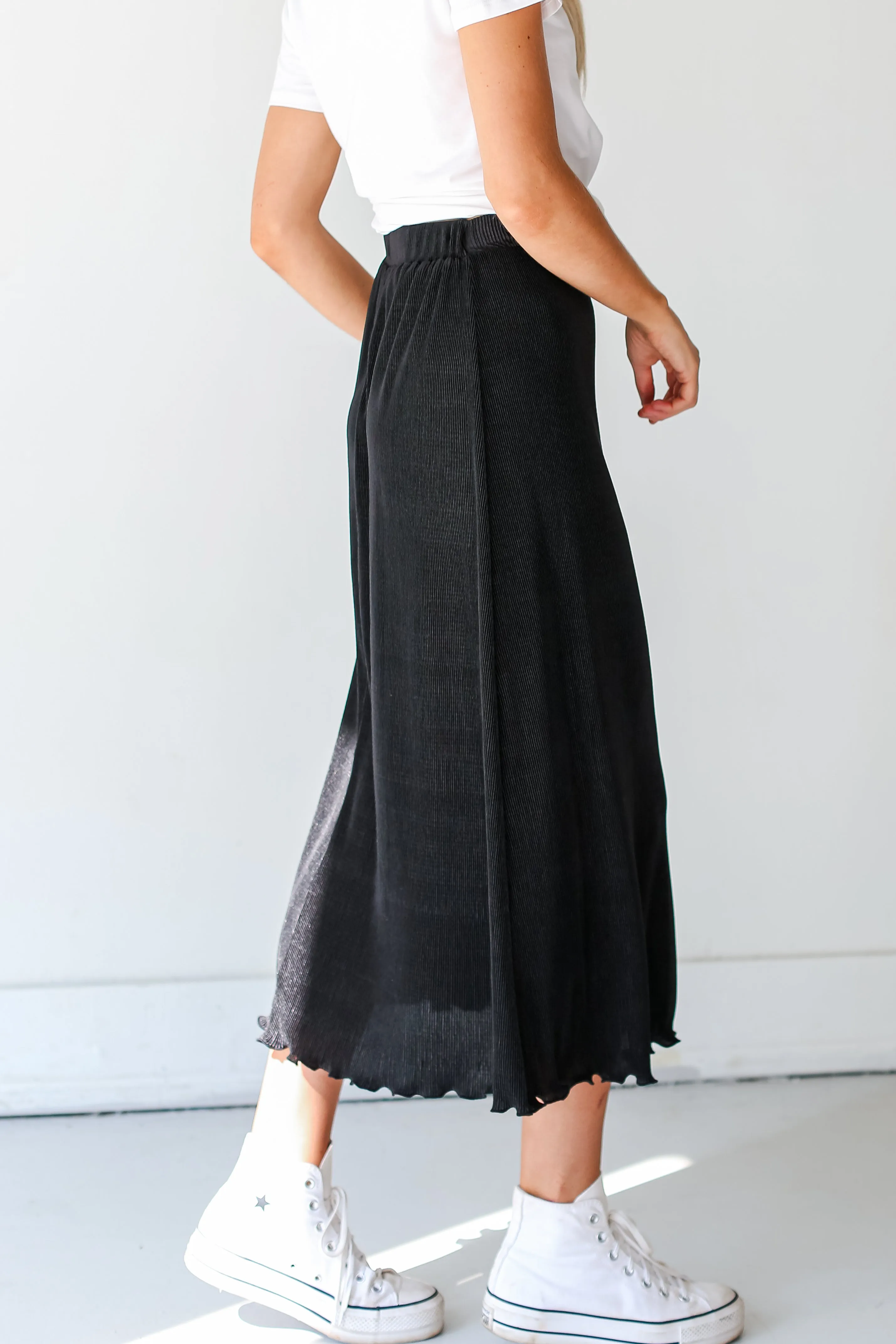 FINAL SALE - Oh So Glamorous Plisse Maxi Skirt