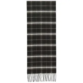 Fraas Wide Check Scarf - Black