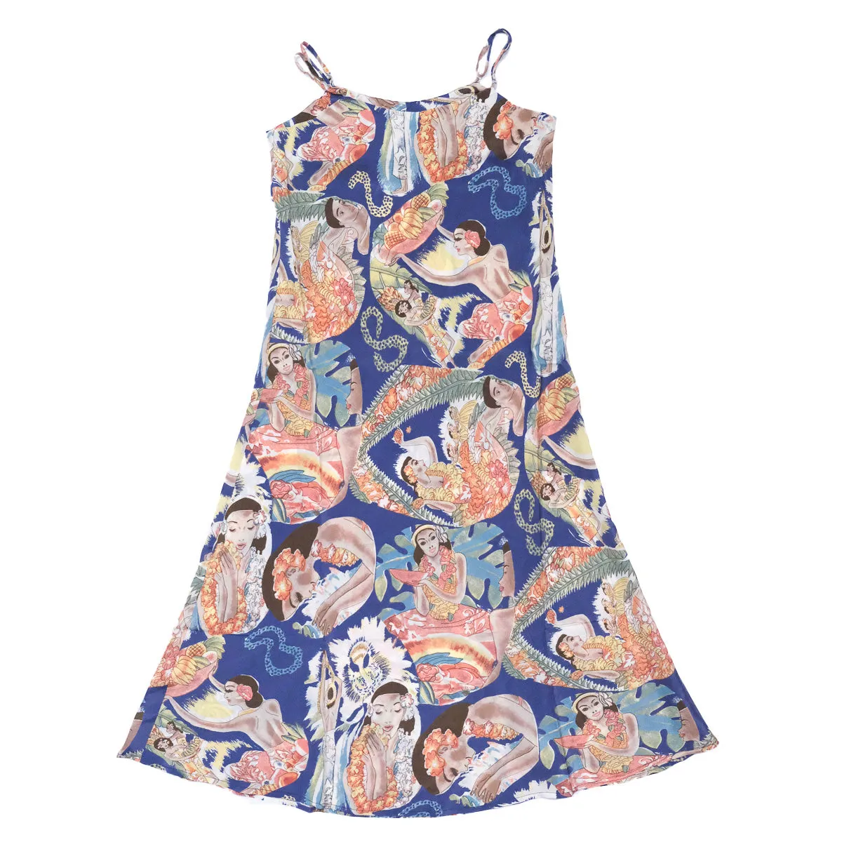 Fruit Harvest (Slip Dress) - Blue