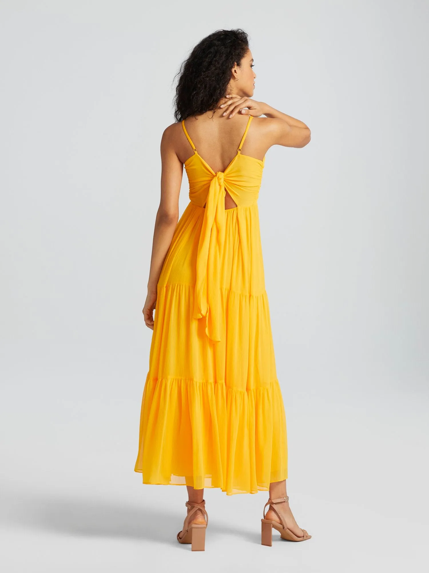 Gem O-Ring Cut-Out Maxi Dress