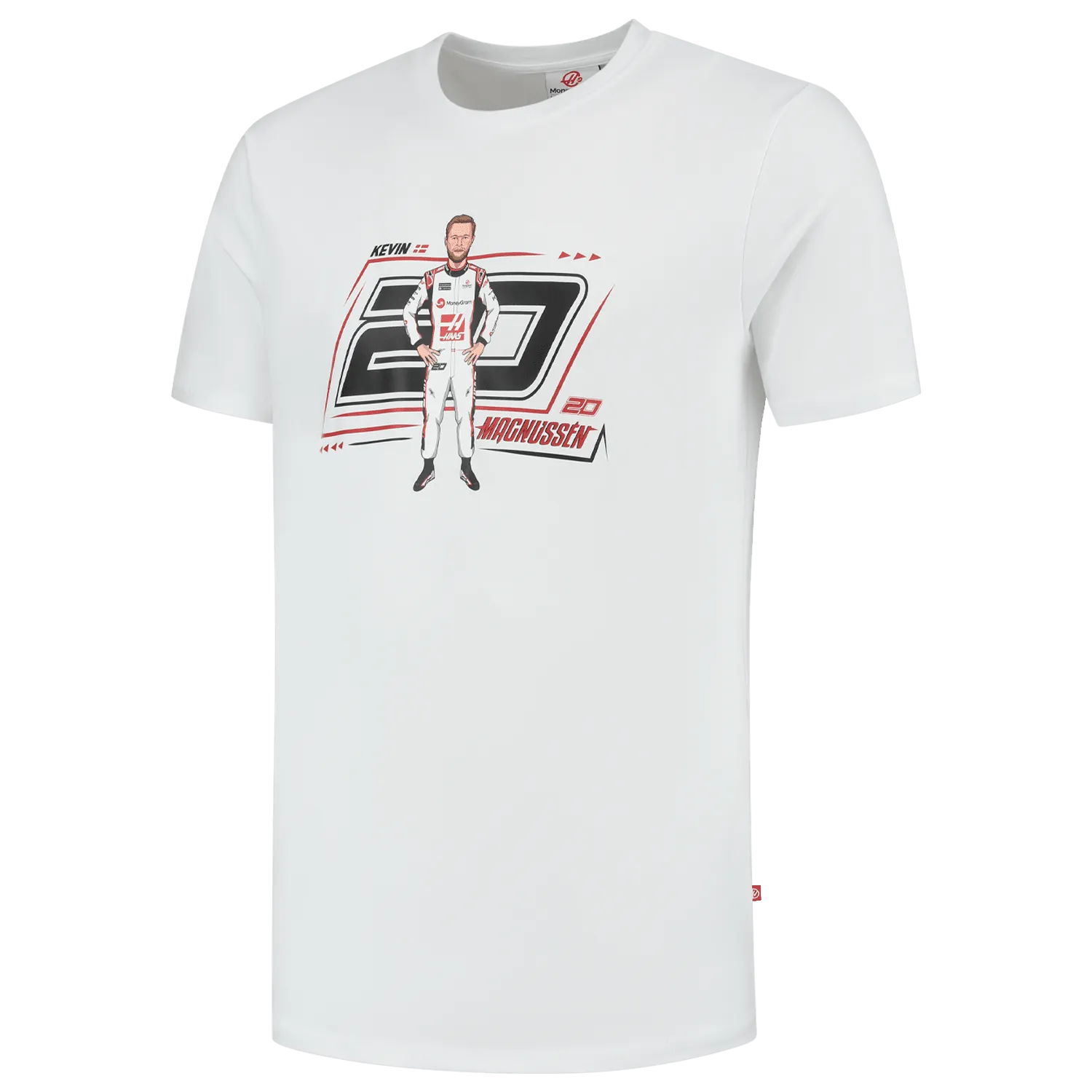 Haas Racing F1 Kevin Magnussen Graphic T-Shirt - White