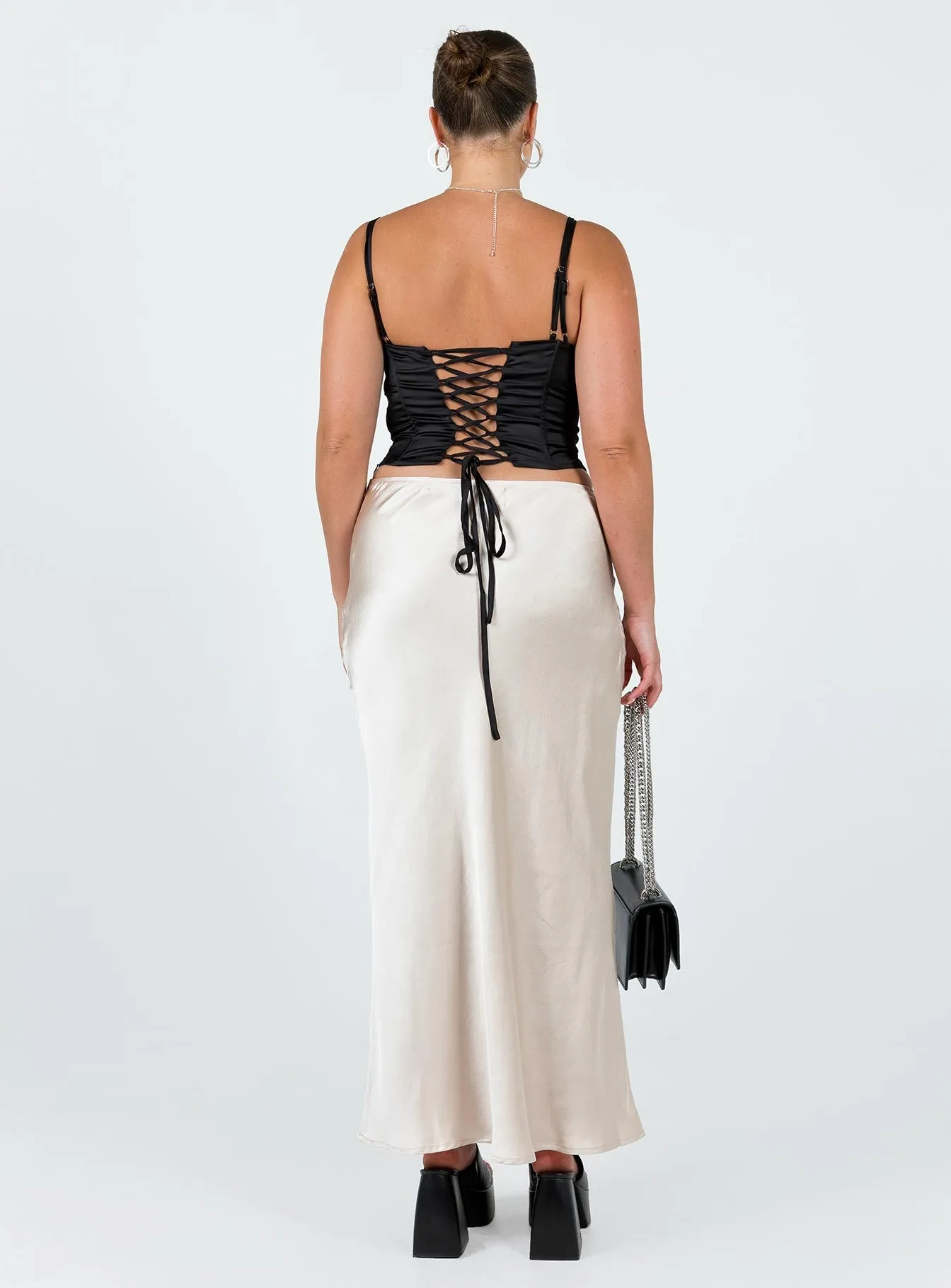 Haley Maxi Skirt Champagne