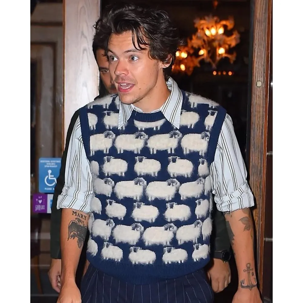 Harry Styles Sheep Sweater Vest