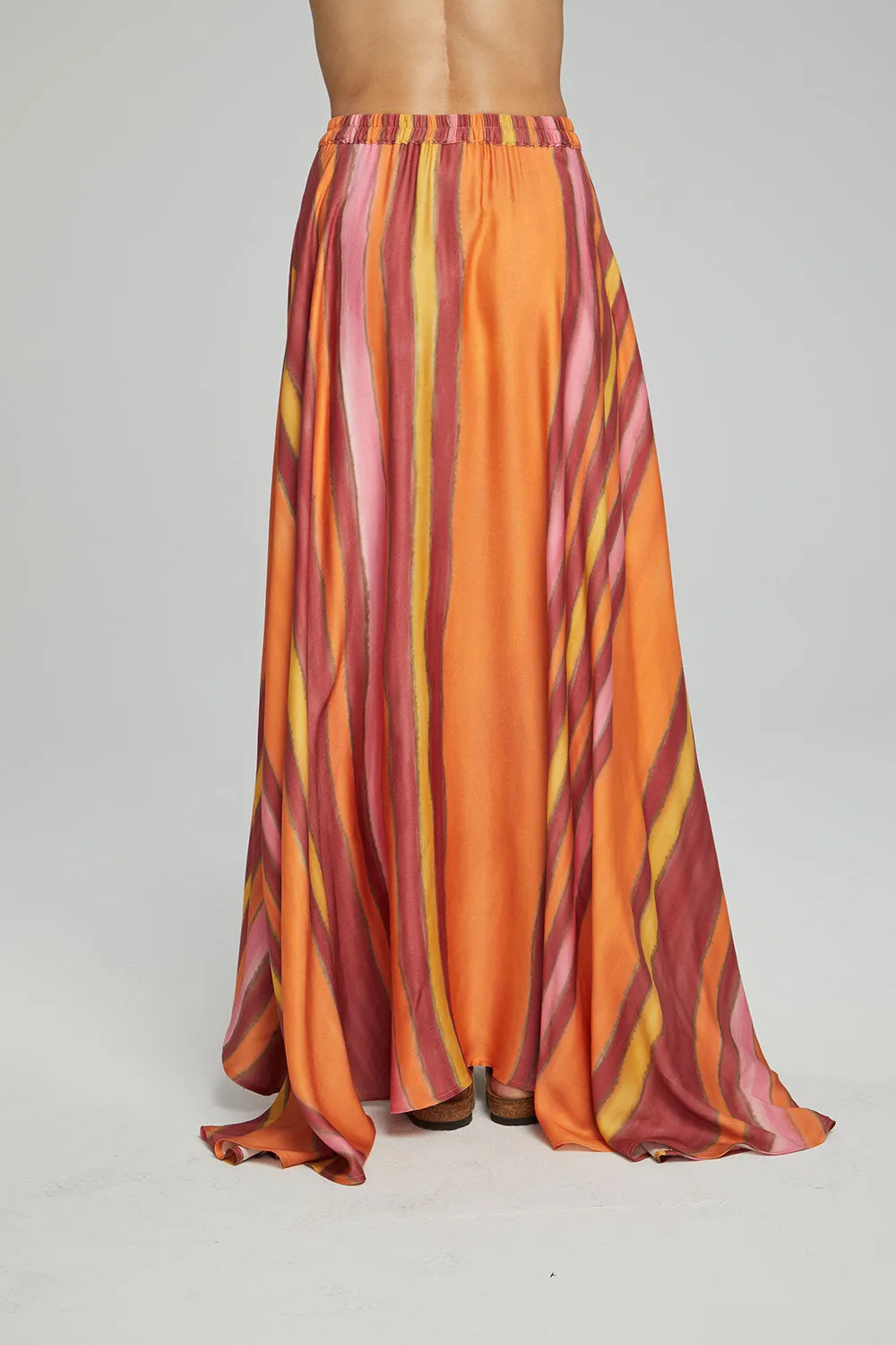 Hazel Maxi Skirt - Sunset Stripe