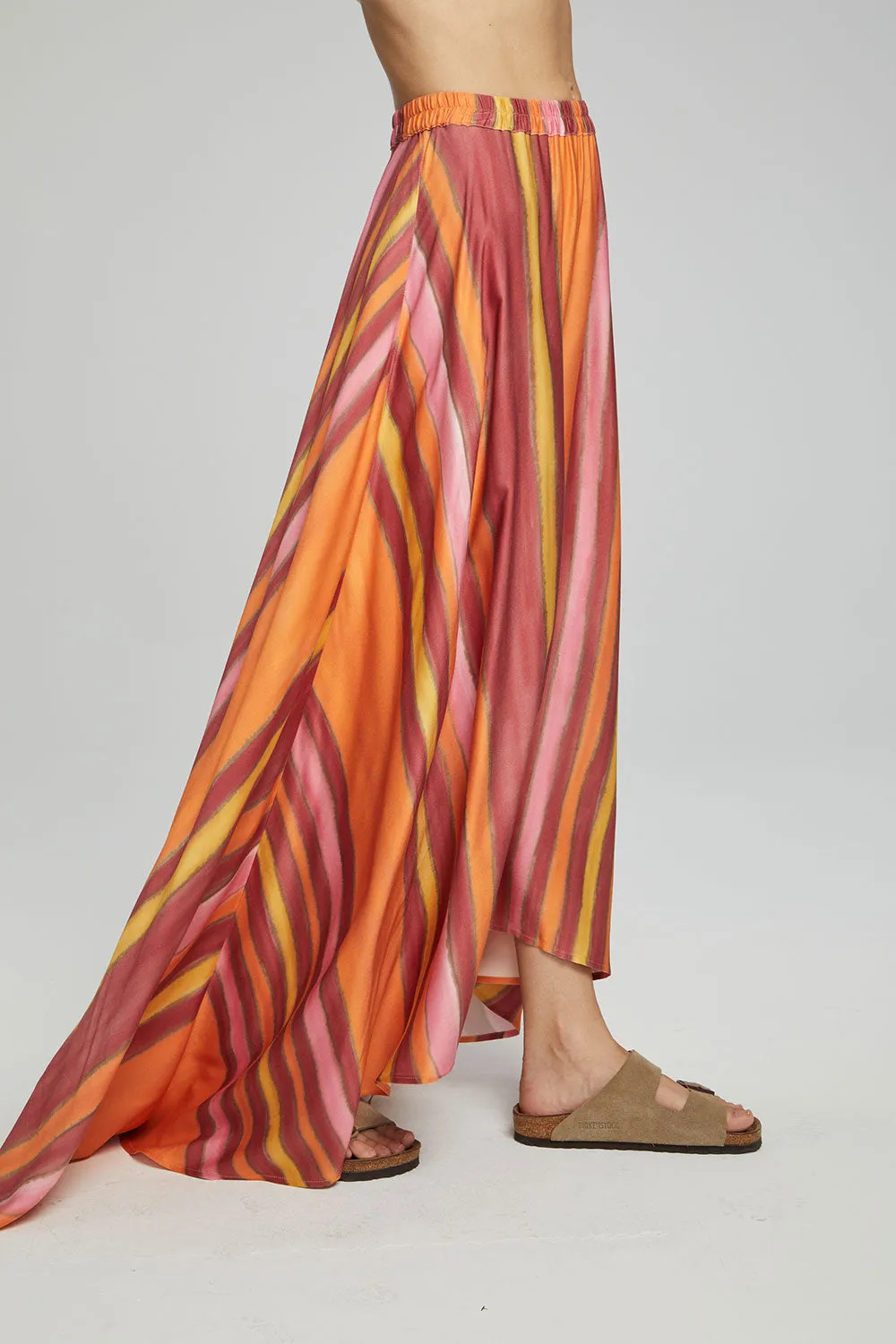 Hazel Maxi Skirt - Sunset Stripe