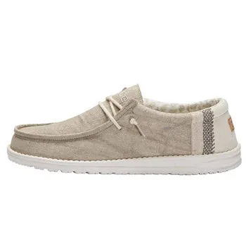 Hey dude Wally Linen Natural Khaki