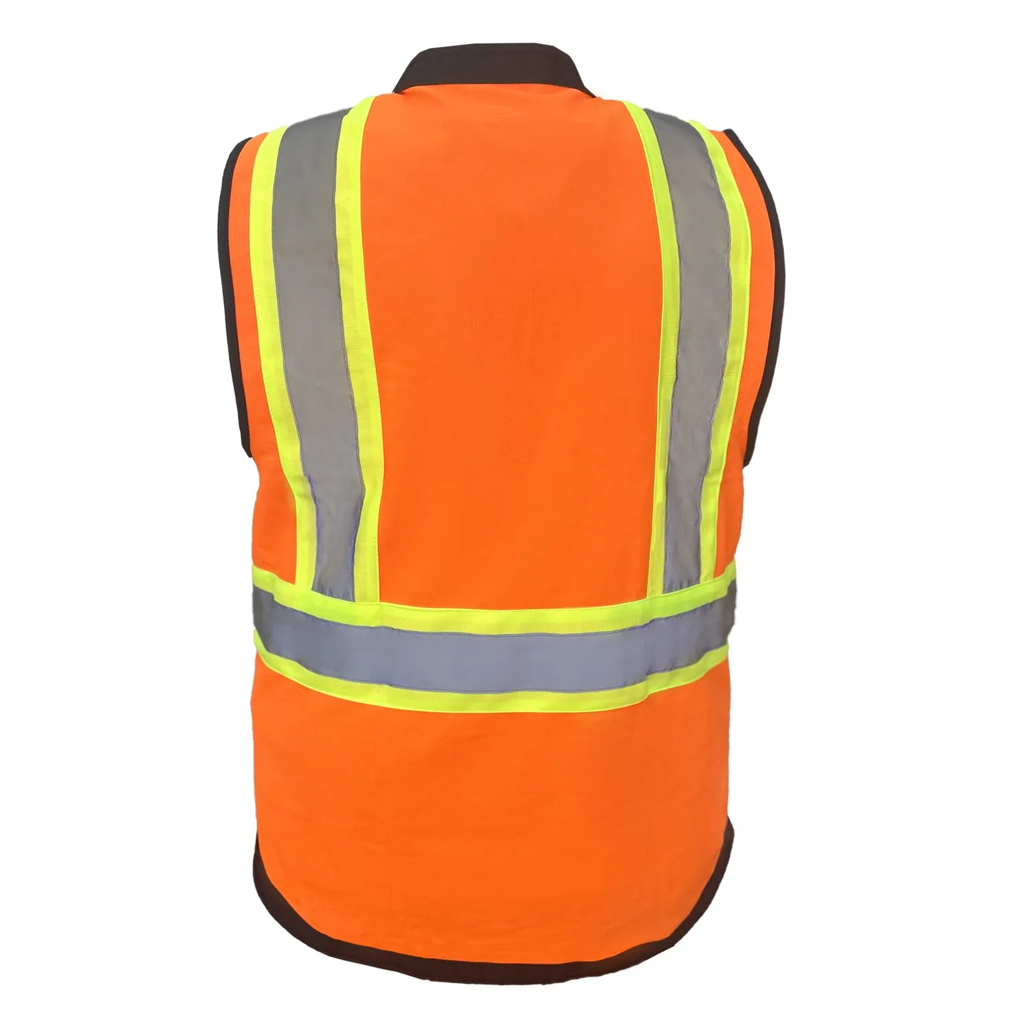 Hi Vis Orange Vest - Black Bottom