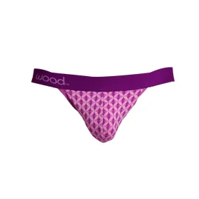 Jock Strap in Purple Interlock by Wood Underwear